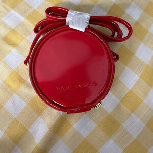 Marc Jacobs Glossy Red Mini Crossbody Bag
